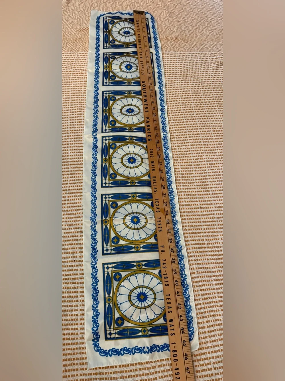 Vintage 80's rectangle scarf